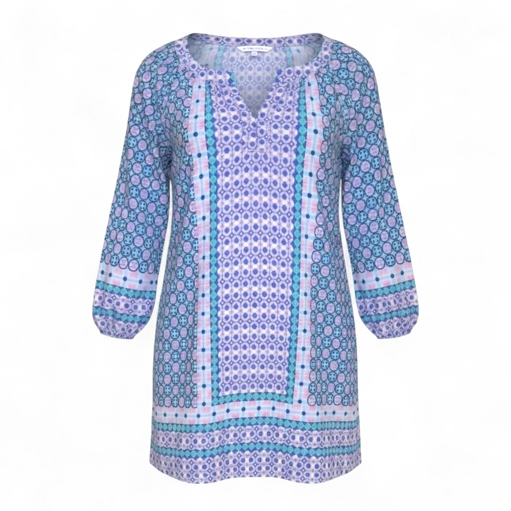 Southern Tide Ashlee 4239 Multicolor Long Sleeve Dress